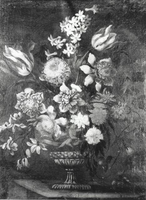 Archivio Fotografico della Pinacoteca Civica di Ascoli Piceno — Autore non indicato - sec. XVII/ XVIII - Natura morta con vaso di fiori — insieme